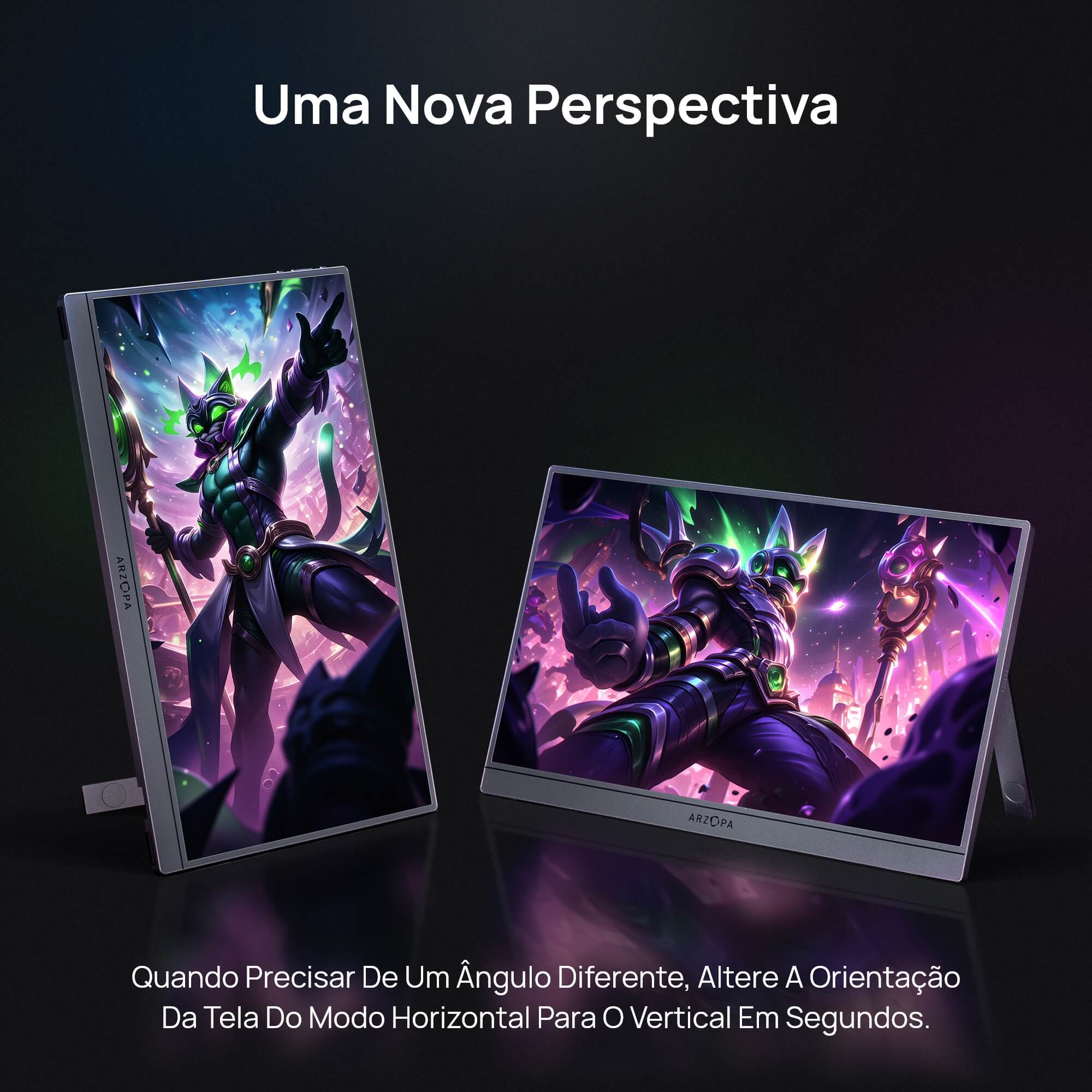 Monitor Gamer Portátil ARZOPA Z1FC 16.1" 144hz Full HD